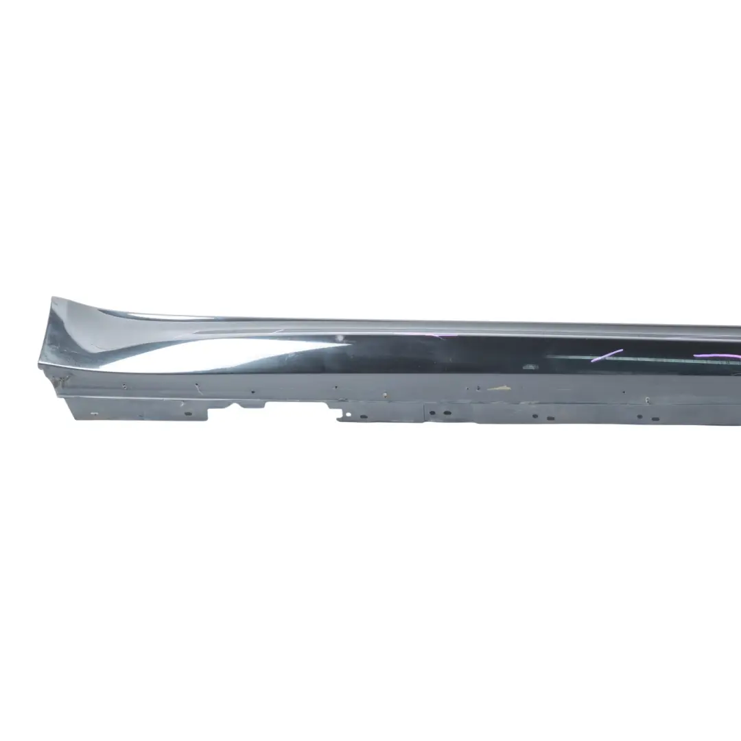 BMW F80 M3 Side Skirt Sill Strip Right O/S Black Sapphire Metallic - 475 - SKU 8059574-BS - Part number 8059574