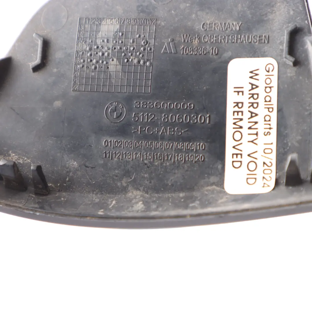 Bumper Towing Tow Eye Hook Cover Cap Black to BMW F20 F21 LCI Rear with Part number 8060301 BMW F20 F21 LCI Rear Bumper Towing Tow Eye Hook Cover Cap Black - SKU 8060301 - Part number 8060301