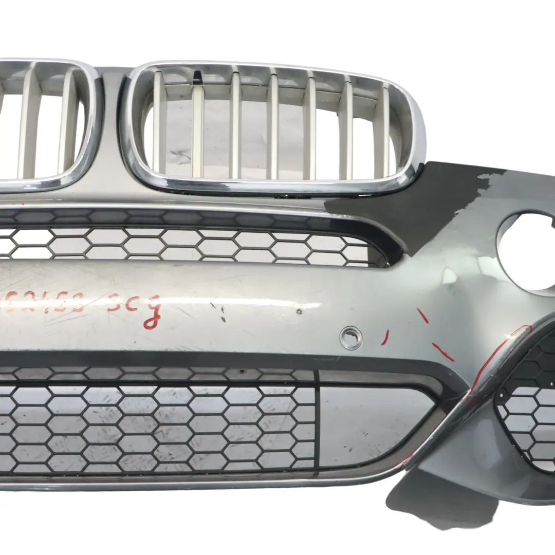 Front Bumper M Sport Trim Panel Cover Spacegrau Grey Metallic - A52 to BMW X5 F15 with Part number 8062459 BMW X5 F15 Front Bumper M Sport Trim Panel Cover Spacegrau Grey Metallic - A52 - SKU 8062459-SCG - Part number 8062459