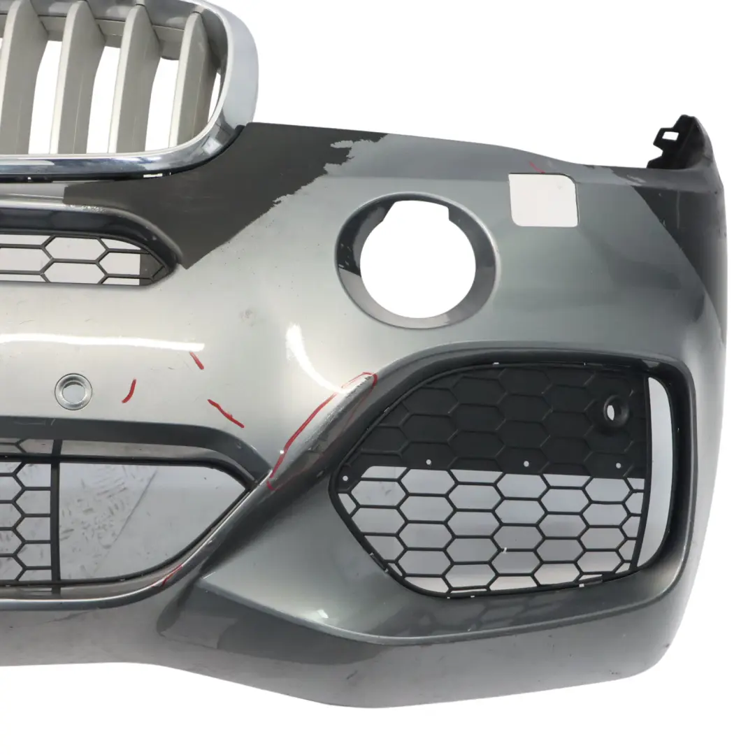 Front Bumper M Sport Trim Panel Cover Spacegrau Grey Metallic - A52 to BMW X5 F15 with Part number 8062459 BMW X5 F15 Front Bumper M Sport Trim Panel Cover Spacegrau Grey Metallic - A52 - SKU 8062459-SCG - Part number 8062459