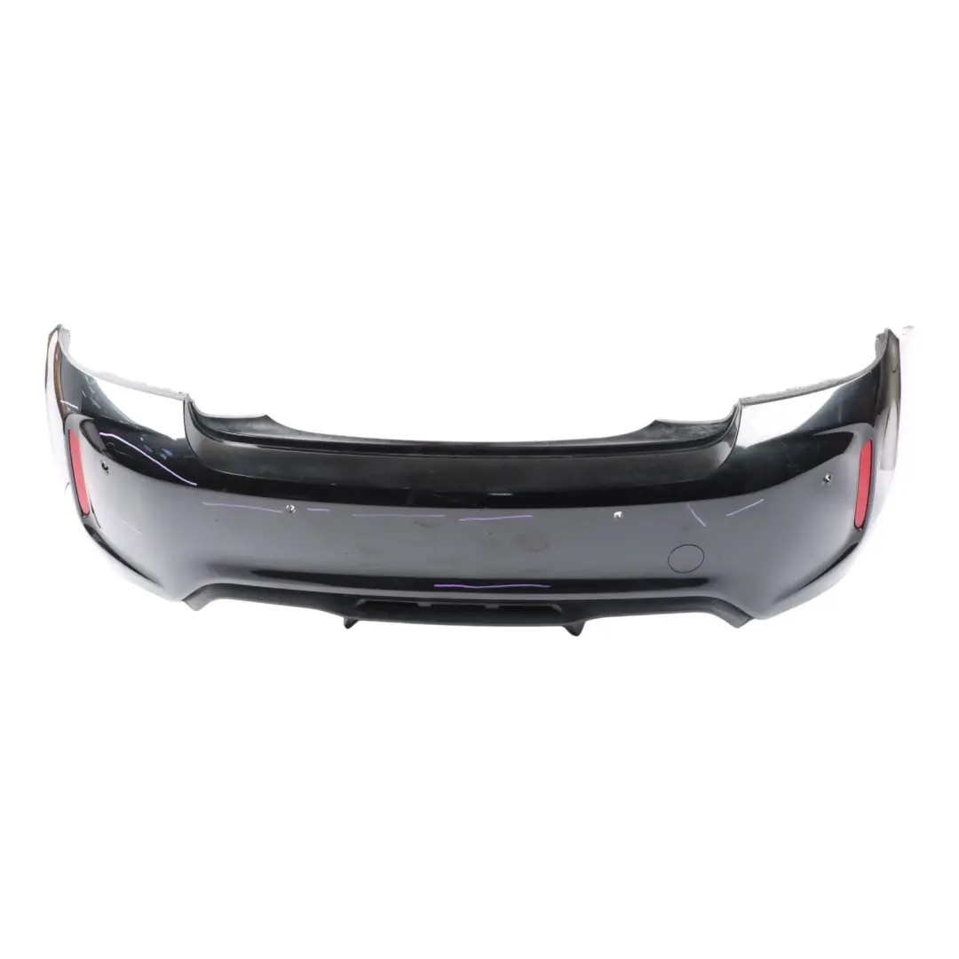 Complete Rear Bumper M Sport PDC Black Sapphire Metallic - 475 to BMW F87 M2 with Part number 8068541 BMW F87 M2 Complete Rear Bumper M Sport PDC Black Sapphire Metallic - 475 - SKU 8068541-BS - Part number 8068541