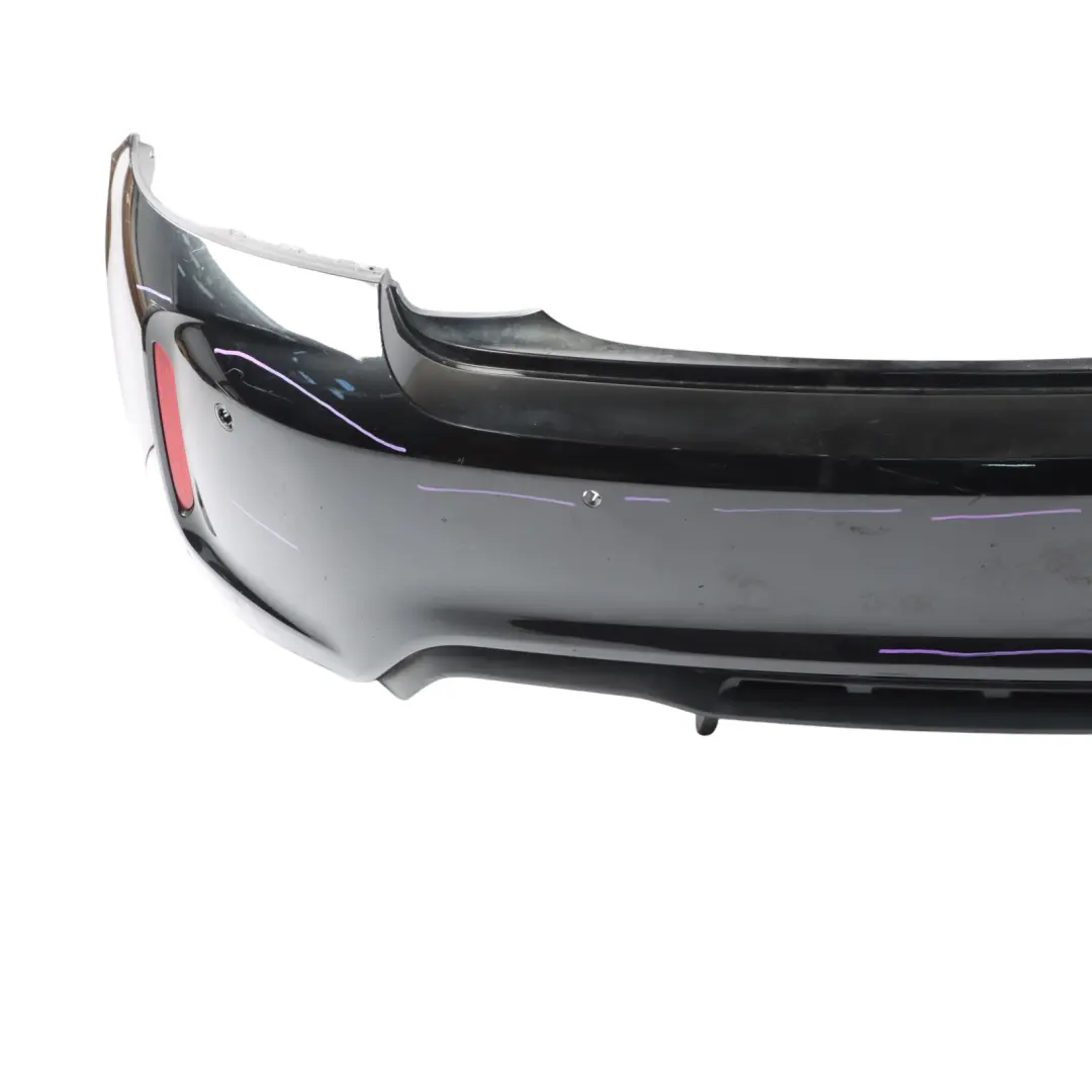 Complete Rear Bumper M Sport PDC Black Sapphire Metallic - 475 to BMW F87 M2 with Part number 8068541 BMW F87 M2 Complete Rear Bumper M Sport PDC Black Sapphire Metallic - 475 - SKU 8068541-BS - Part number 8068541