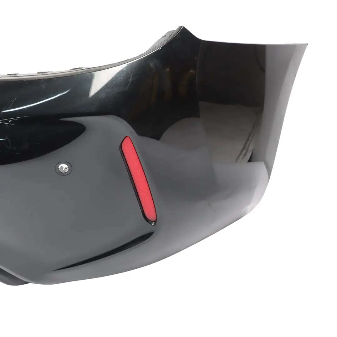 Complete Rear Bumper M Sport PDC Black Sapphire Metallic - 475 to BMW F87 M2 with Part number 8068541 BMW F87 M2 Complete Rear Bumper M Sport PDC Black Sapphire Metallic - 475 - SKU 8068541-BS - Part number 8068541