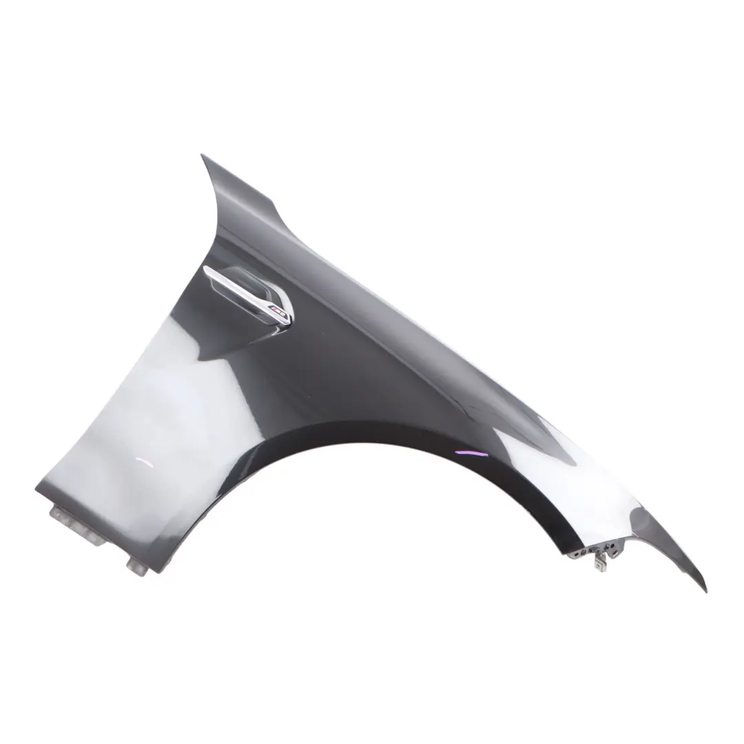 Side Panel Fender Wing Front Right O/S Black Sapphire Metallic - 475 to BMW F87 M2 with Part number 8069378 BMW F87 M2 Side Panel Fender Wing Front Right O/S Black Sapphire Metallic - 475 - SKU 8069378-BS - Part number 8069378
