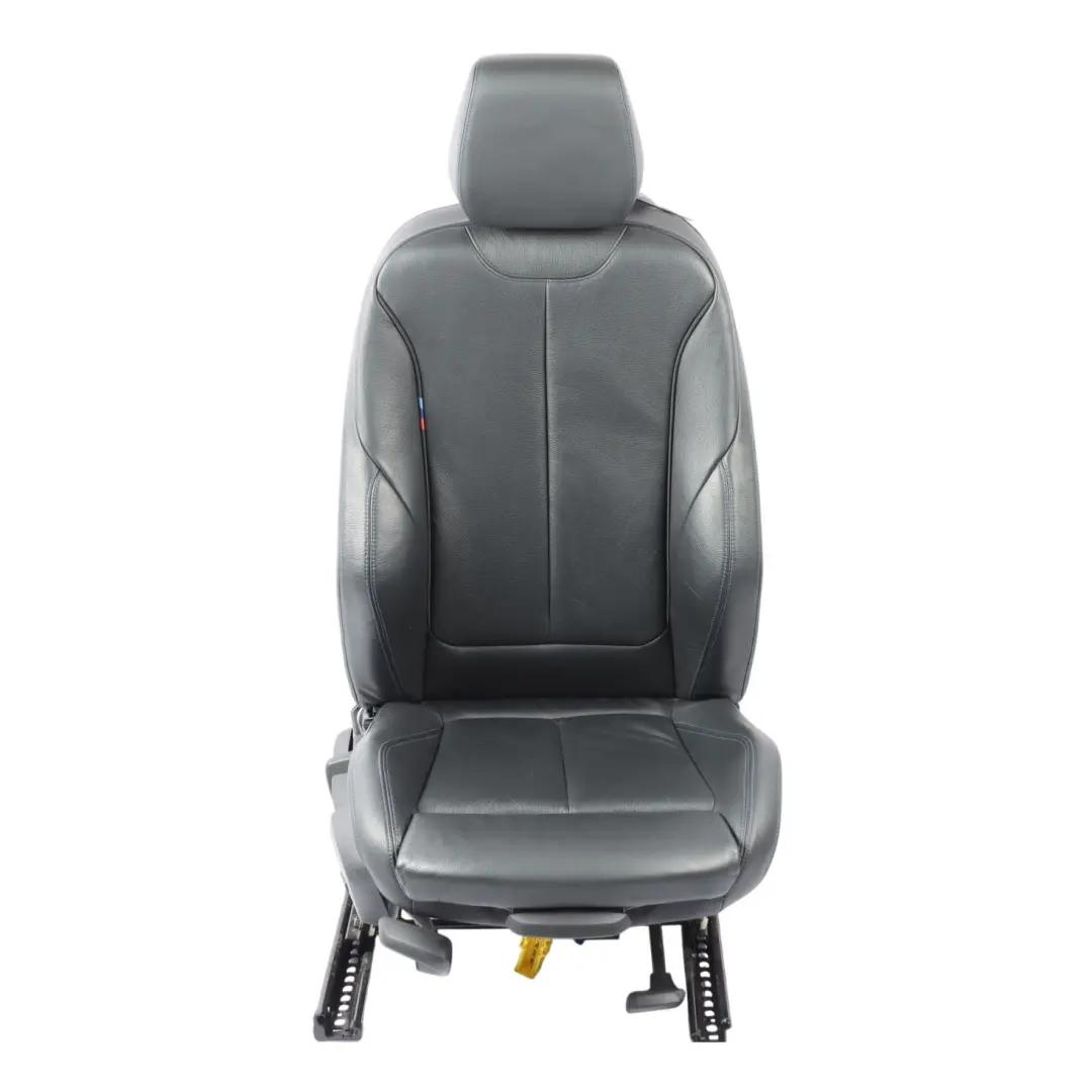BMW F20 Front Seat M Sport Right O/S Black Leather Dakota Contrast Blue - SKU 8069662-1 - Part number 8069662