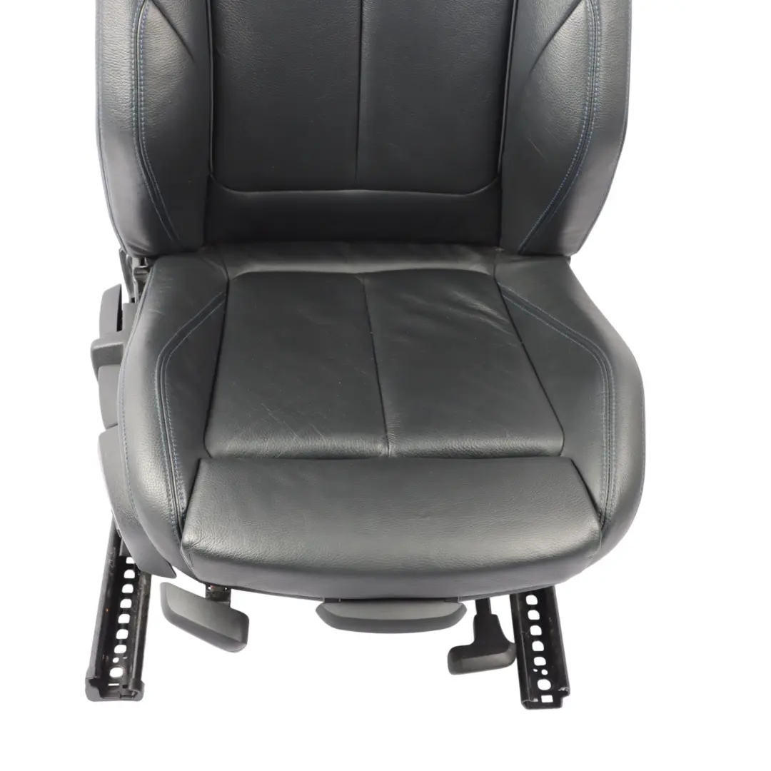 Front Seat M Sport Right O/S Black Leather Dakota Contrast Blue to BMW F20 with Part number 8069662 BMW F20 Front Seat M Sport Right O/S Black Leather Dakota Contrast Blue - SKU 8069662-1 - Part number 8069662