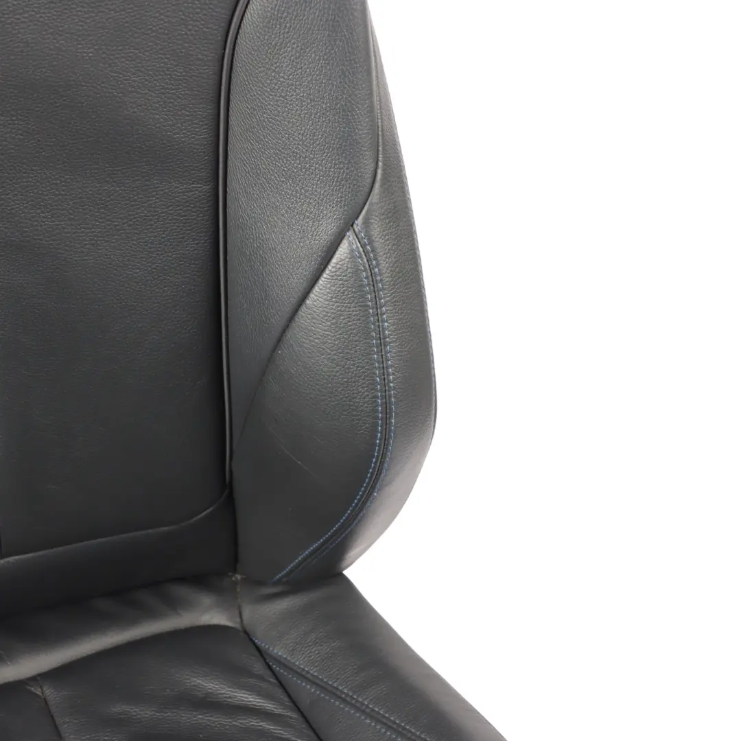 Siège Avant M Sport Droit Cuir Noir Dakota Contraste Bleu pour BMW F20 à propos du numéro de pièce 8069662 BMW F20 Siège Avant M Sport Droit Cuir Noir Dakota Contraste Bleu - SKU 8069662-1 - Numéro de pièce 8069662