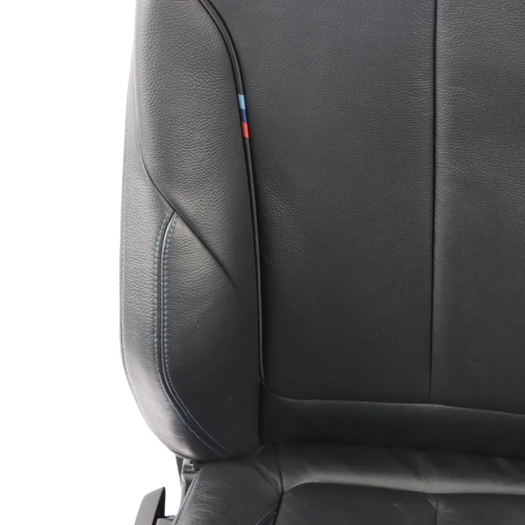 Front Seat M Sport Right O/S Black Leather Dakota Contrast Blue to BMW F20 with Part number 8069662 BMW F20 Front Seat M Sport Right O/S Black Leather Dakota Contrast Blue - SKU 8069662-1 - Part number 8069662
