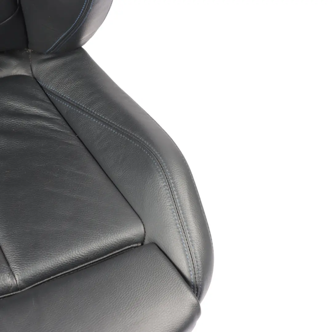 Front Seat M Sport Right O/S Black Leather Dakota Contrast Blue to BMW F20 with Part number 8069662 BMW F20 Front Seat M Sport Right O/S Black Leather Dakota Contrast Blue - SKU 8069662-1 - Part number 8069662