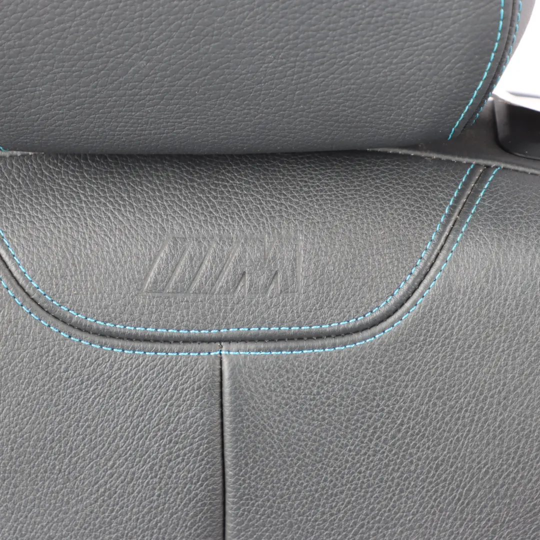BMW F87 M2 Front Seat Sport Left N/S Heated Leather Dakota Black Contrast Blue - SKU 8070719-3 - Part number 8070719