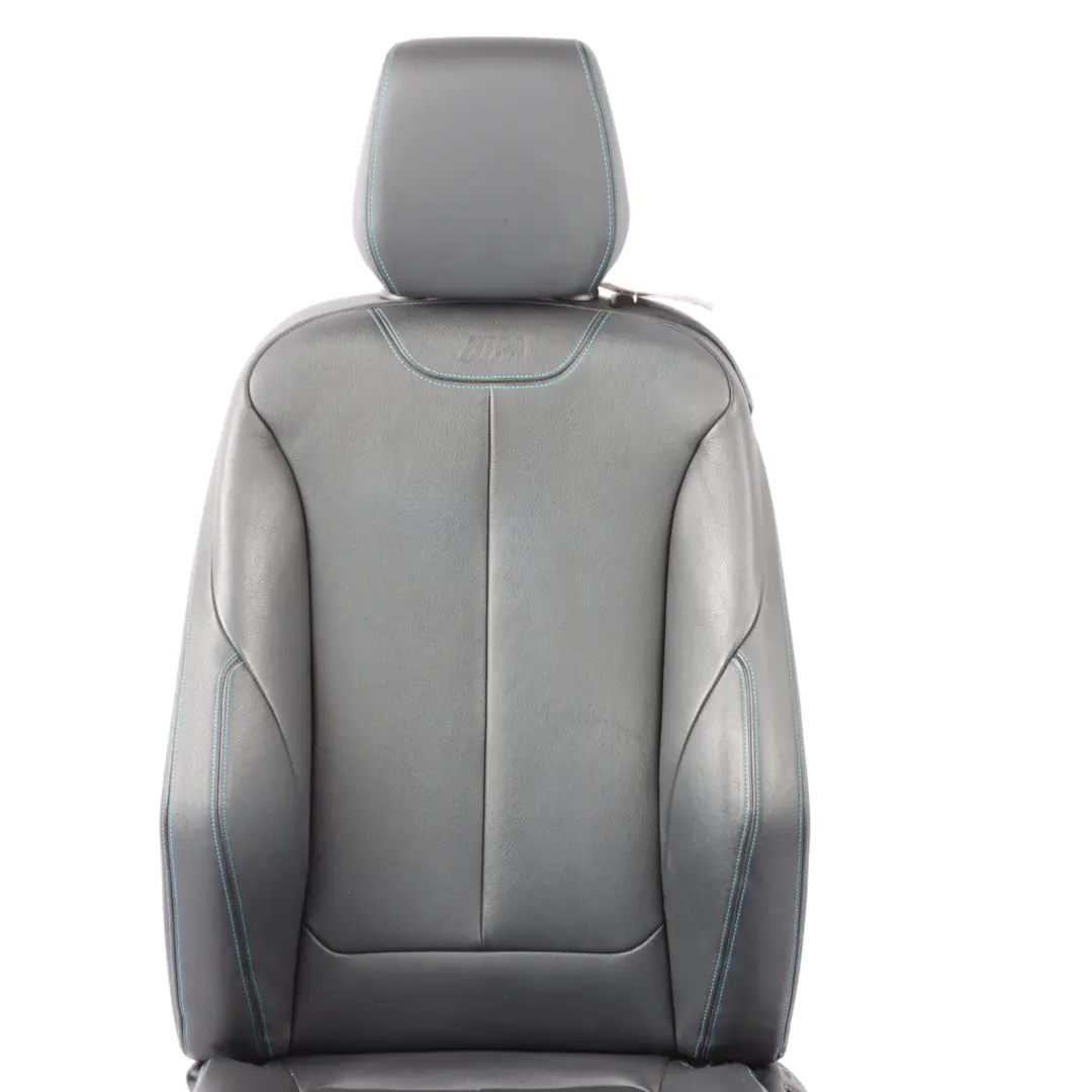 BMW F87 M2 Front Seat Sport Left N/S Heated Leather Dakota Black Contrast Blue - SKU 8070719-3 - Part number 8070719