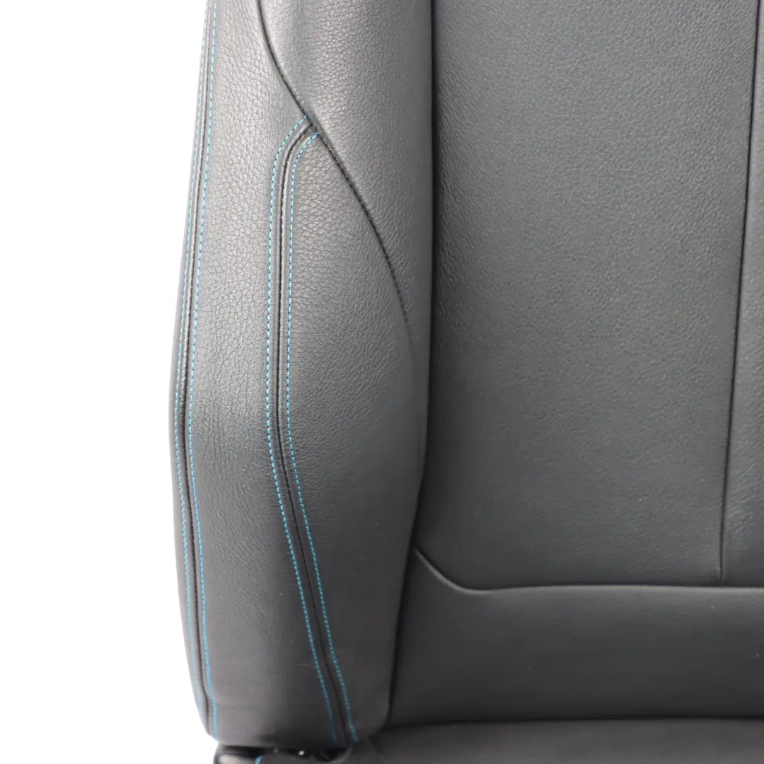 BMW F87 M2 Front Seat Sport Left N/S Heated Leather Dakota Black Contrast Blue - SKU 8070719-3 - Part number 8070719