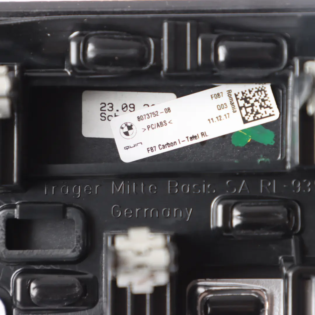 Trim Strip Set BMW F87 M2 LCI Cover Dashboard Centre Console Trim Cover Carbon to with Part number 8073752 Trim Strip Set BMW F87 M2 LCI Cover Dashboard Centre Console Trim Cover Carbon - SKU 8073752 - Part number 8073752