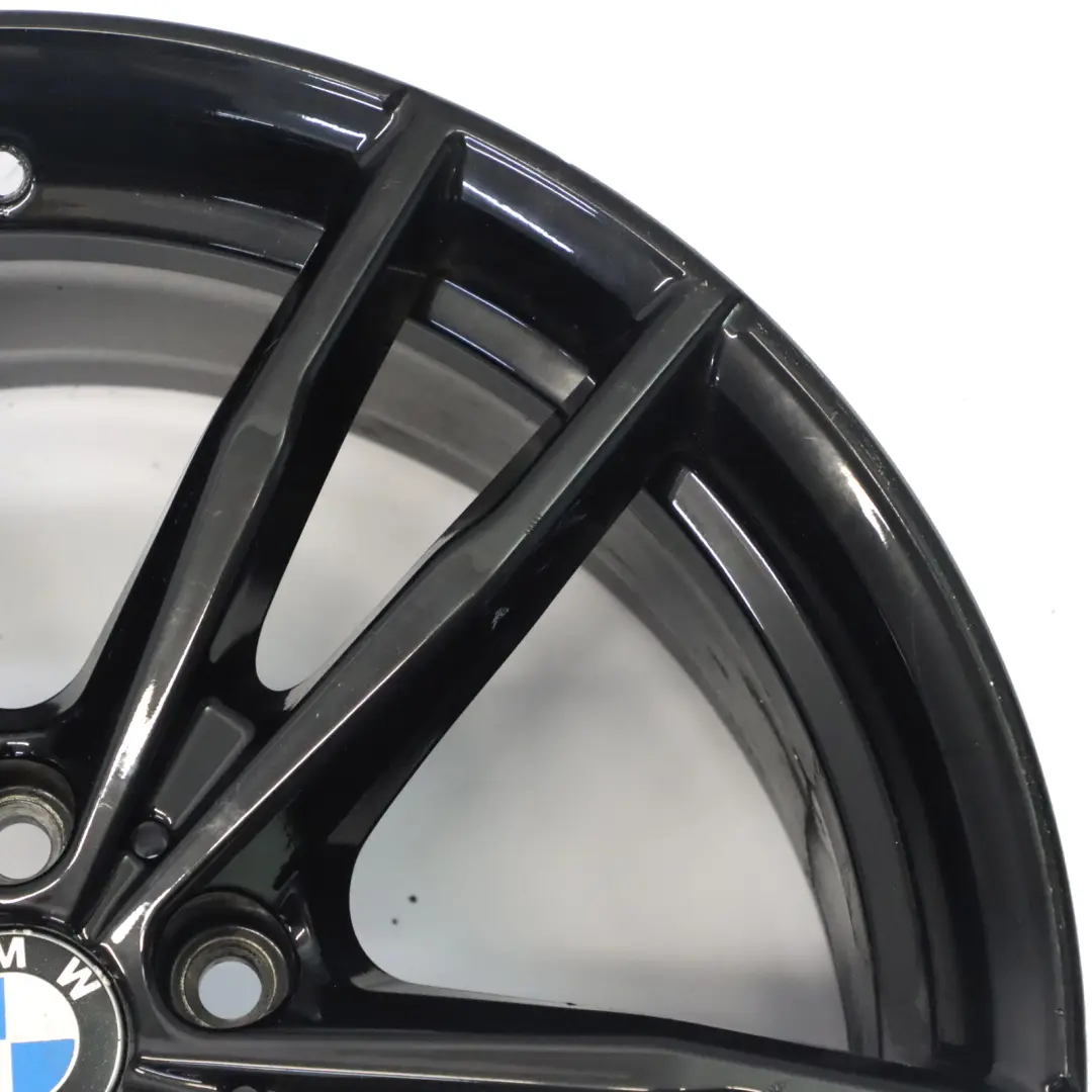 Rim BMW G20 G21 Black Alloy 19" M Double Spoke 469 8.5J ET:40 to Rear Wheel with Part number 8090095 Rear Wheel Rim BMW G20 G21 Black Alloy 19" M Double Spoke 469 8.5J ET:40 - SKU 8090095-1 - Part number 8090095