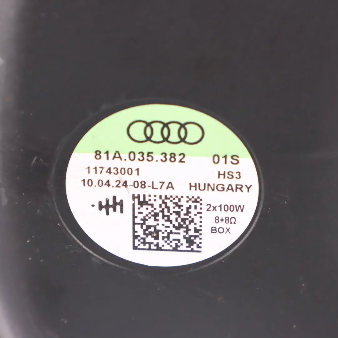 Centre Loudspeaker Subwoofer Audi Q2 GA Rear - SKU 81A035382 - Part number 81A035382