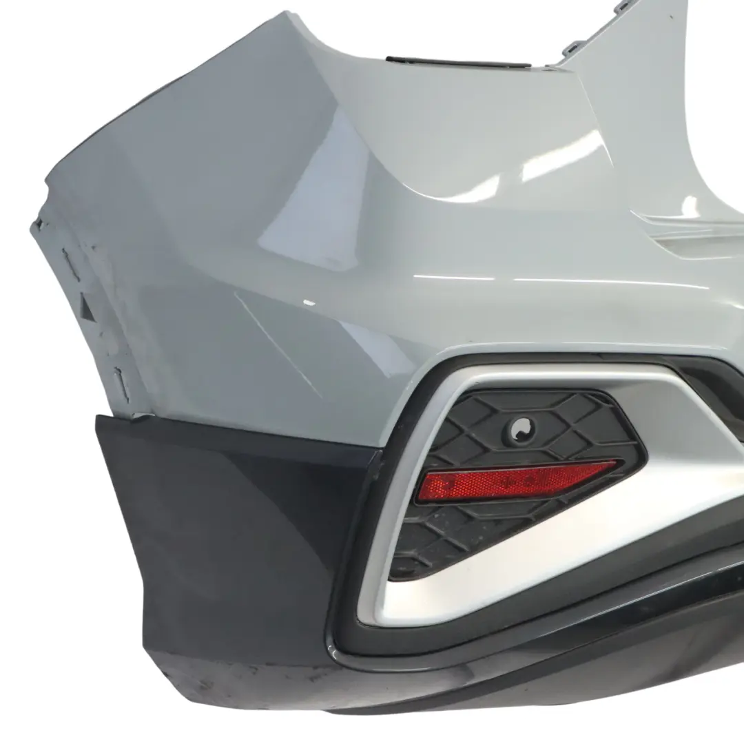 Bumper Trim Panel Covering Arrow Grey Pearl Effect - Z7W to Audi Q2 GA Rear with Part number 81A807067D Audi Q2 GA Rear Bumper Trim Panel Covering Arrow Grey Pearl Effect - Z7W - SKU 81A807067D-AGR - Part number 81A807067D