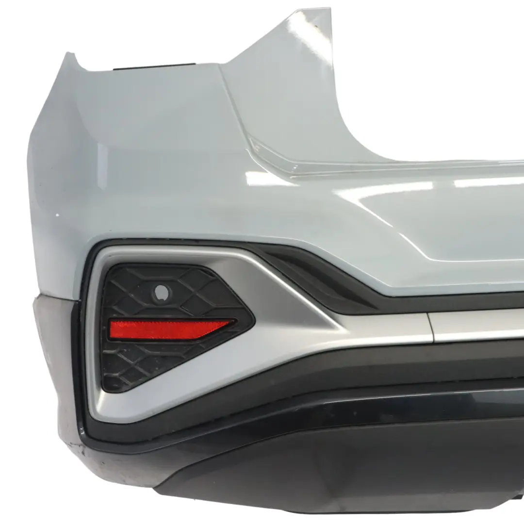 Bumper Trim Panel Covering Arrow Grey Pearl Effect - Z7W to Audi Q2 GA Rear with Part number 81A807067D Audi Q2 GA Rear Bumper Trim Panel Covering Arrow Grey Pearl Effect - Z7W - SKU 81A807067D-AGR - Part number 81A807067D