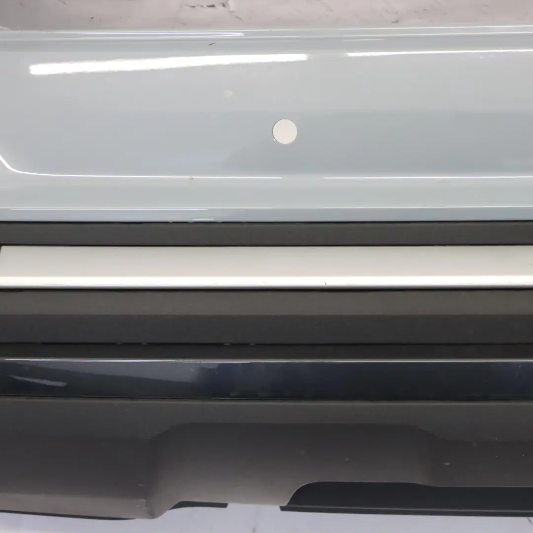 Bumper Trim Panel Covering Arrow Grey Pearl Effect - Z7W to Audi Q2 GA Rear with Part number 81A807067D Audi Q2 GA Rear Bumper Trim Panel Covering Arrow Grey Pearl Effect - Z7W - SKU 81A807067D-AGR - Part number 81A807067D