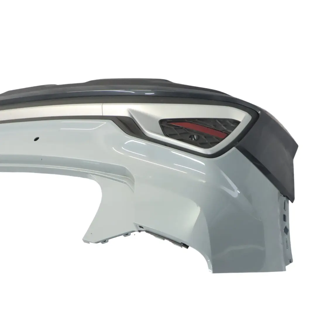 Bumper Trim Panel Covering Arrow Grey Pearl Effect - Z7W to Audi Q2 GA Rear with Part number 81A807067D Audi Q2 GA Rear Bumper Trim Panel Covering Arrow Grey Pearl Effect - Z7W - SKU 81A807067D-AGR - Part number 81A807067D