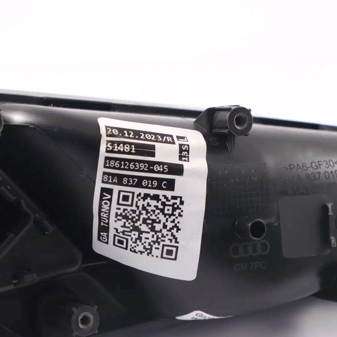 Audi Q2 GA Pannello porta maniglia maniglia posteriore sinistra - SKU 81A837019C - Numero di parte 81A837019C