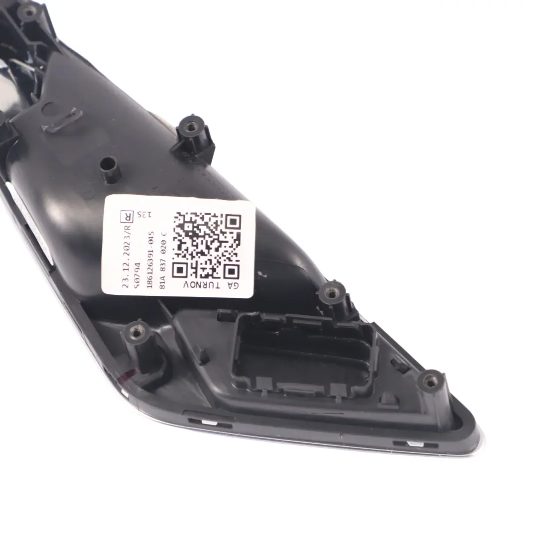 Door Card Panel Interior Handle Grab Rear Right O/S to Audi Q2 GA with Part number 81A837020C Audi Q2 GA Door Card Panel Interior Handle Grab Rear Right O/S - SKU 81A837020C - Part number 81A837020C