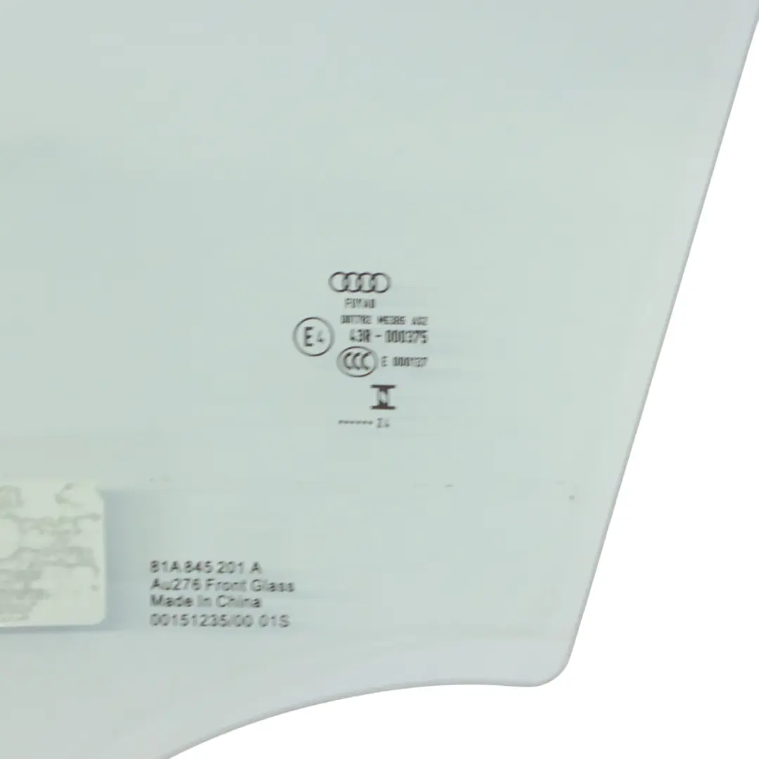 Vitre de porte avant gauche AS2 Vert pour Audi Q2 GA à propos du numéro de pièce 81A845201A Audi Q2 GA Vitre de porte avant gauche AS2 Vert - SKU 81A845201A - Numéro de pièce 81A845201A
