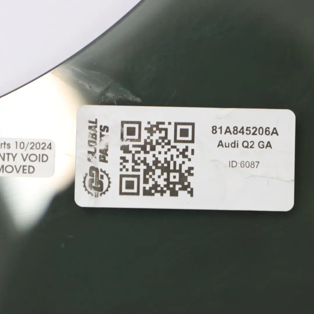 Audi Q2 GA Vitres latérales Porte arrière droite teintée AS3 - SKU 81A845206A - Numéro de pièce 81A845206A