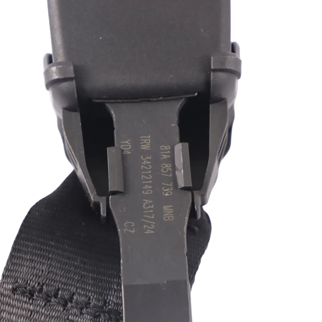 Audi Q2 GA Rear Seat Belt Buckle Clip Catch Latch Centre Twin Stalk - SKU 81A857739 - Part number 81A857739