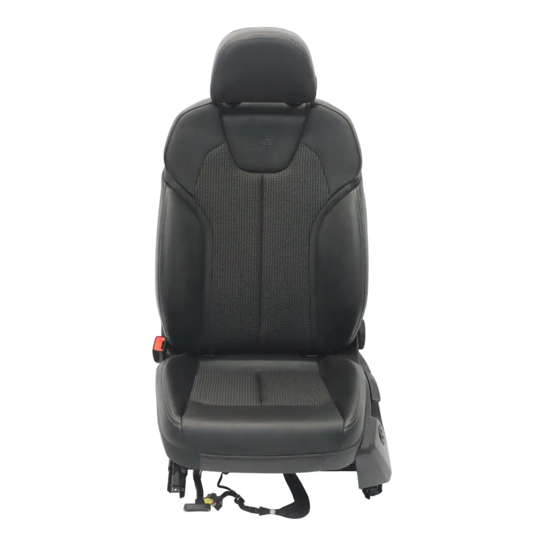 Audi Q2 GA Sitz Vorne Links innen beheizt S Line Halbleder Schwarz Grau - SKU 81A881805AP-1 - Teilenummer 81A881805AP-1