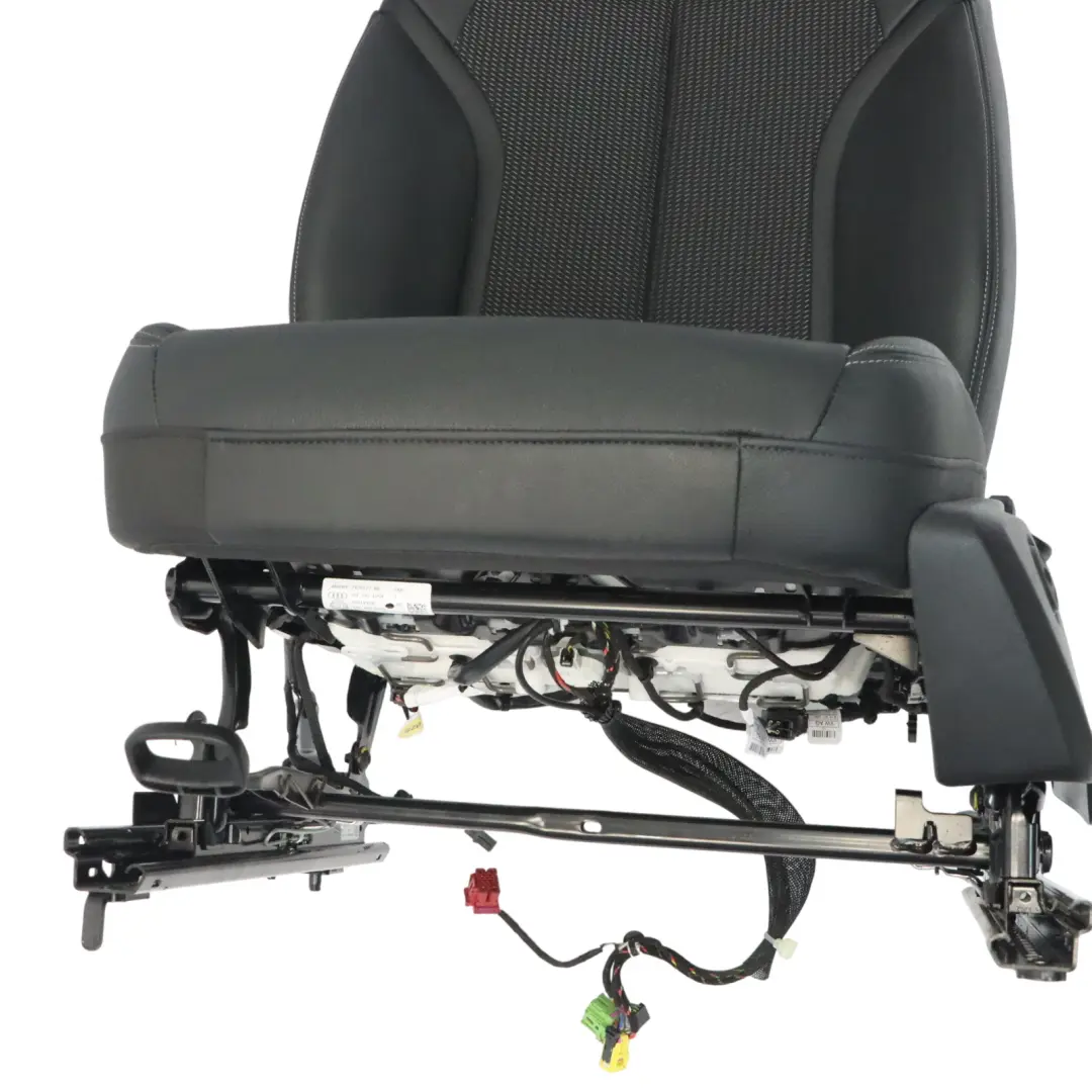 Audi Q2 GA Seat Front Left N/S Interior Heated S Line Half Leather Black Grey - SKU 81A881805AP-1 - Part number 81A881805AP-1