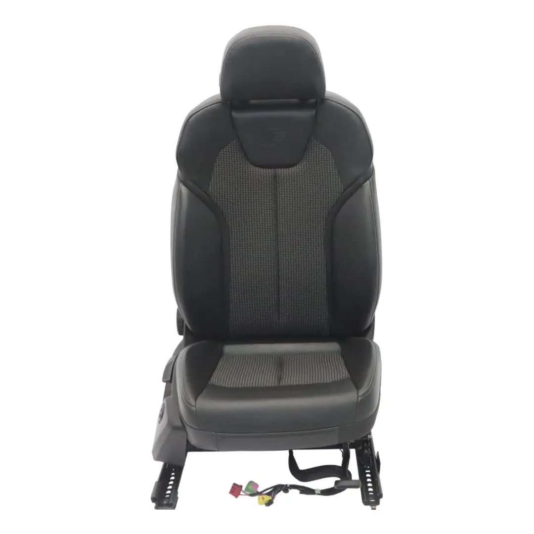 Audi Q2 GA Siège avant droit intérieur chauffé S Line Demi-cuir Noir Gris - SKU 81A881806AP-1 - Numéro de pièce 81A881806AP