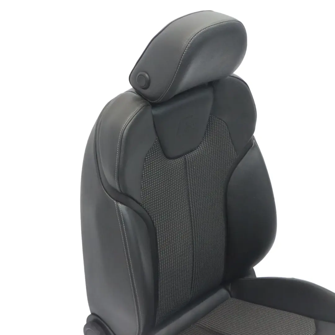 Audi Q2 GA Siège avant droit intérieur chauffé S Line Demi-cuir Noir Gris - SKU 81A881806AP-1 - Numéro de pièce 81A881806AP
