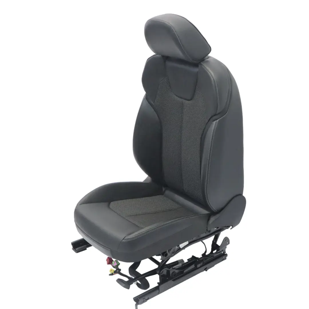 Audi Q2 GA Siège avant droit intérieur chauffé S Line Demi-cuir Noir Gris - SKU 81A881806AP-1 - Numéro de pièce 81A881806AP