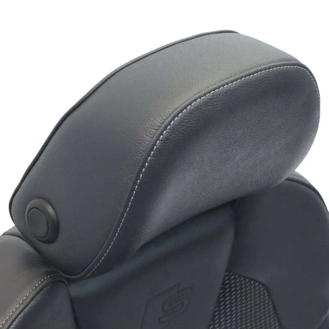 Audi Q2 GA Siège avant droit intérieur chauffé S Line Demi-cuir Noir Gris - SKU 81A881806AP-1 - Numéro de pièce 81A881806AP