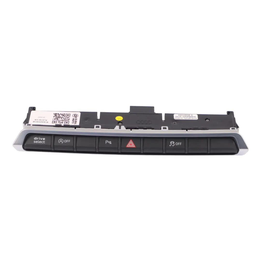 Audi Q2 GA Dashboard PDC Hazard Triangle Switch Button Panel - SKU 81A925301R - Part number 81A925301R