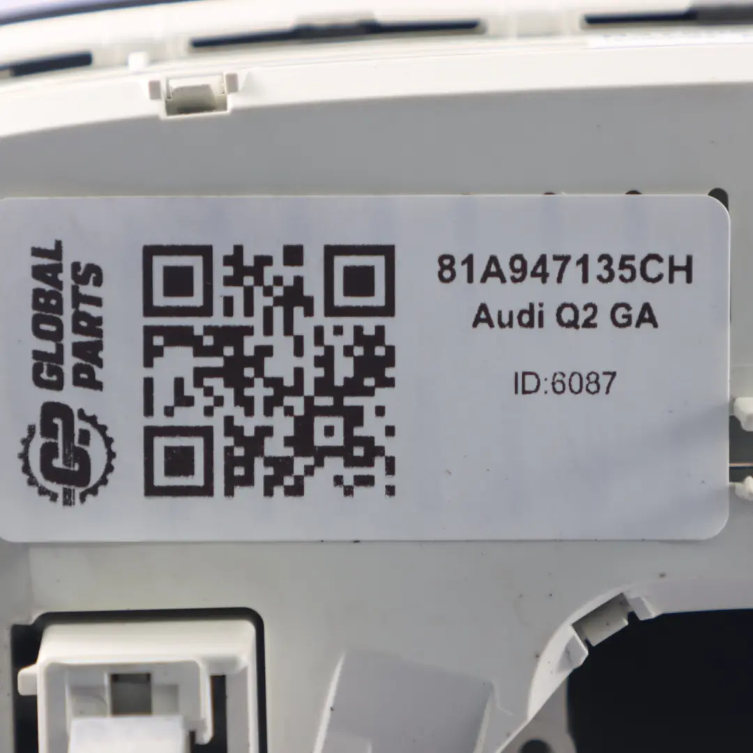 Audi Q2 GA Luz techo delantera Interruptor luz lectura interior - SKU 81A947135CH - Número de pieza 81A947135CH