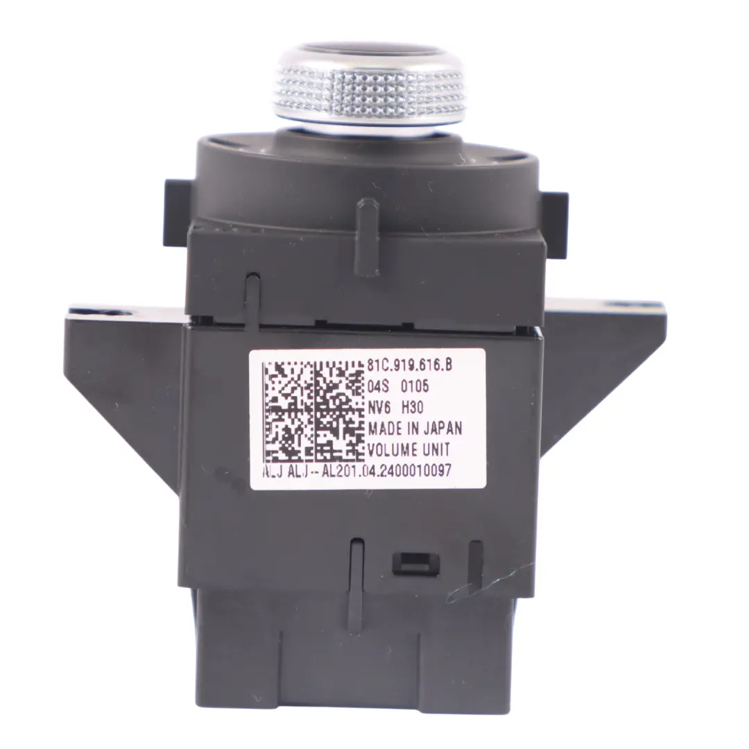 Audio Volumen Media Regulador Panel Control Interruptor para Audi Q2 GA con número de pieza 81C919616B Audi Q2 GA Audio Volumen Media Regulador Panel Control Interruptor - SKU 81C919616B - Número de pieza 81C919616B
