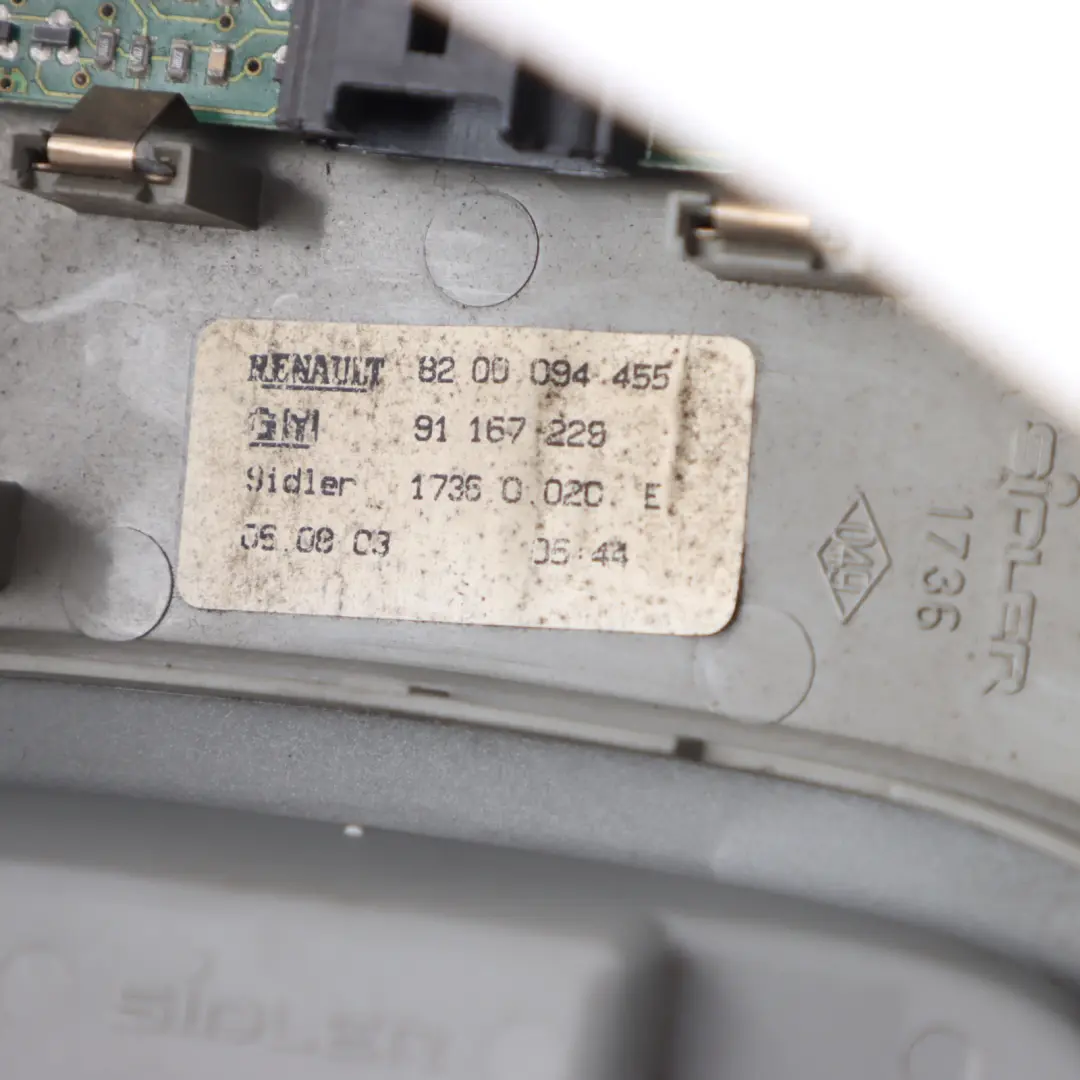 Interior Reading Light Lamp to Renault Trafic Nissan Primastar X83 with Part number 8200094455 Renault Trafic Nissan Primastar X83 Interior Reading Light Lamp - SKU 8200094455 - Part number 8200094455