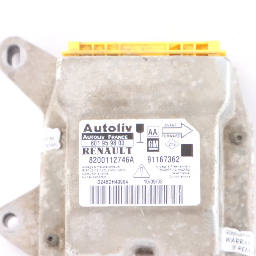 Nissan Primastar X83 Renault Trafic II Luftmodul Steuergerät ECU - SKU 8200112746 - Teilenummer 8200112746