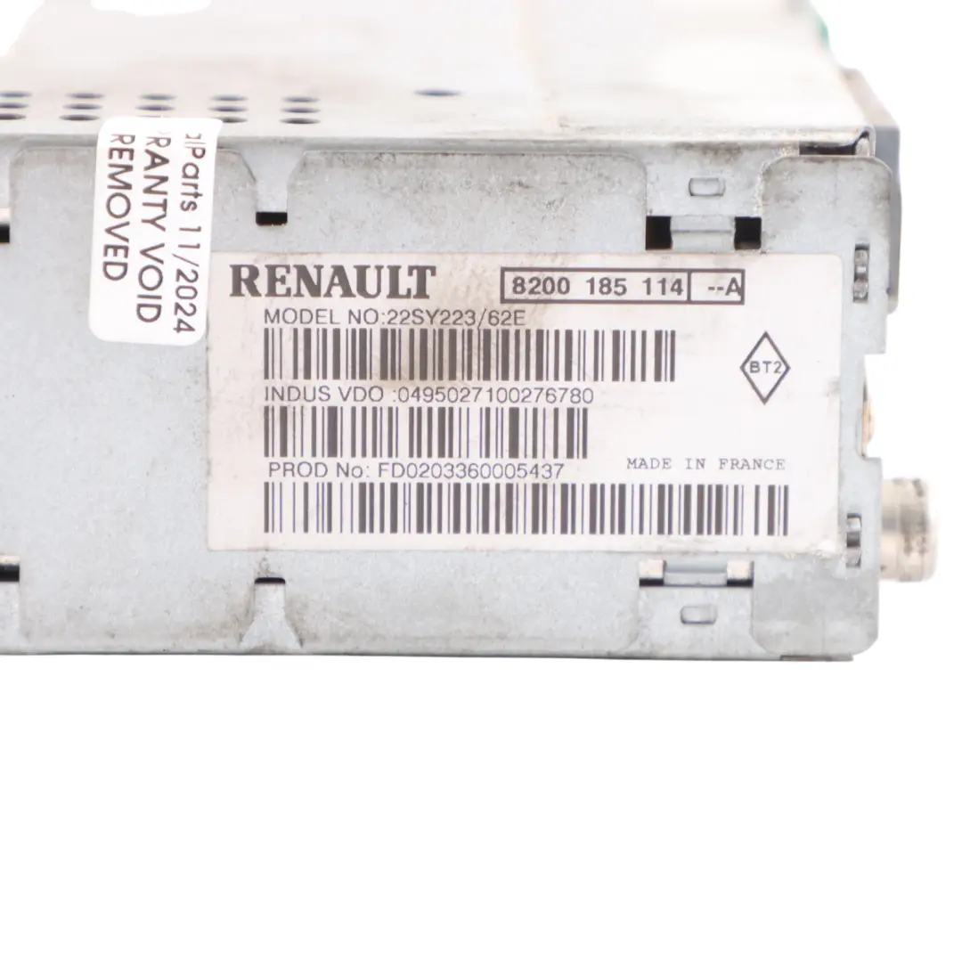 Sat Nav Navigation Head Unit Nissan Primastar X83 Renault Trafic II - SKU 8200185114 - Part number 8200185114
