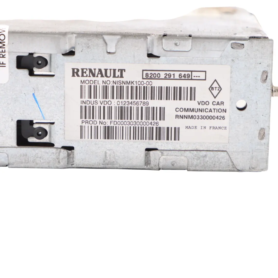 Radio Navigation Head Unit to Nissan Primastar X83 Renault Trafic Car with Part number 8200291649 Nissan Primastar X83 Renault Trafic Car Radio Navigation Head Unit - SKU 8200291649 - Part number 8200291649