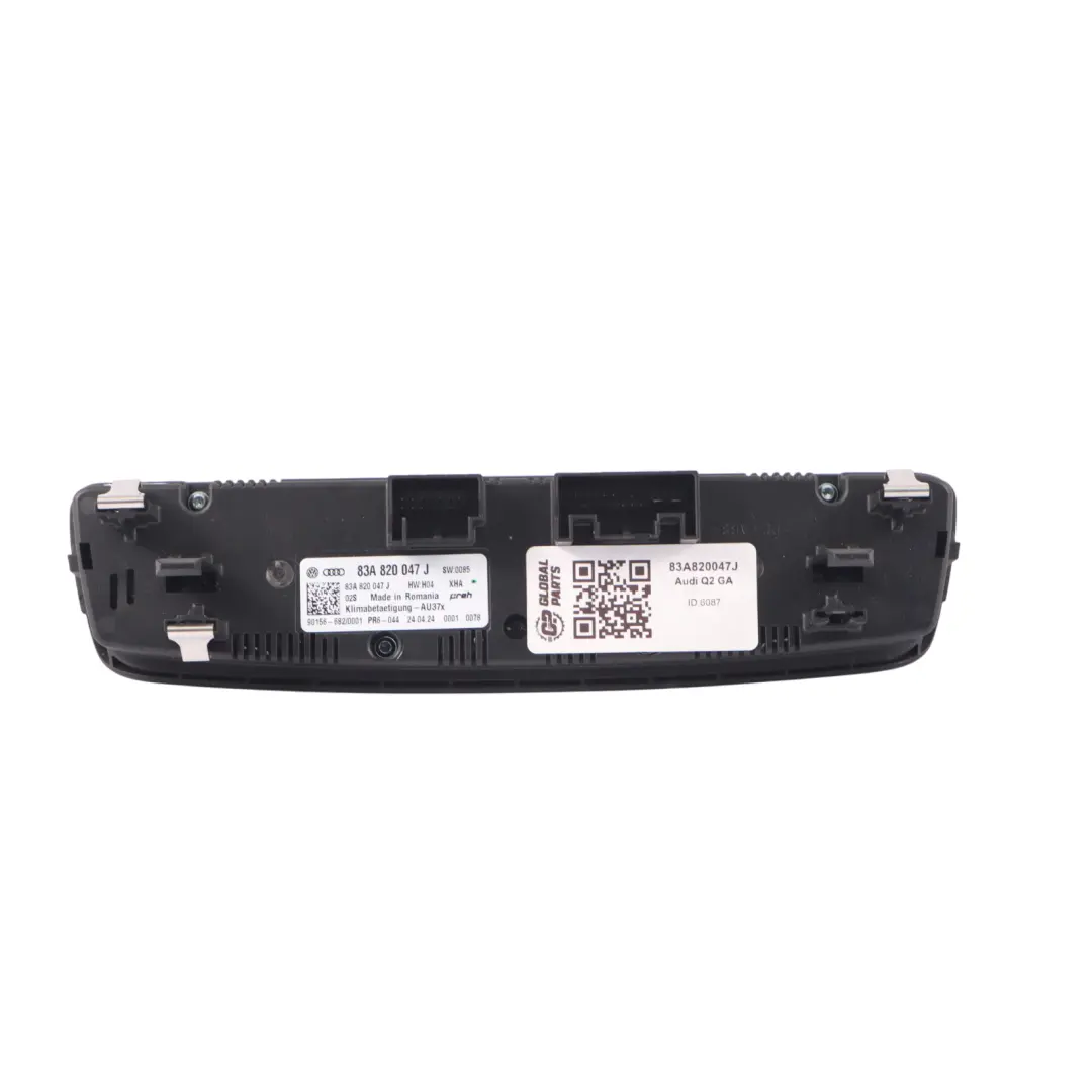 Audi Q2 GA Dashboard A/C Air Condition Heater Control Panel Unit - SKU 83A820047J - Part number 83A820047J