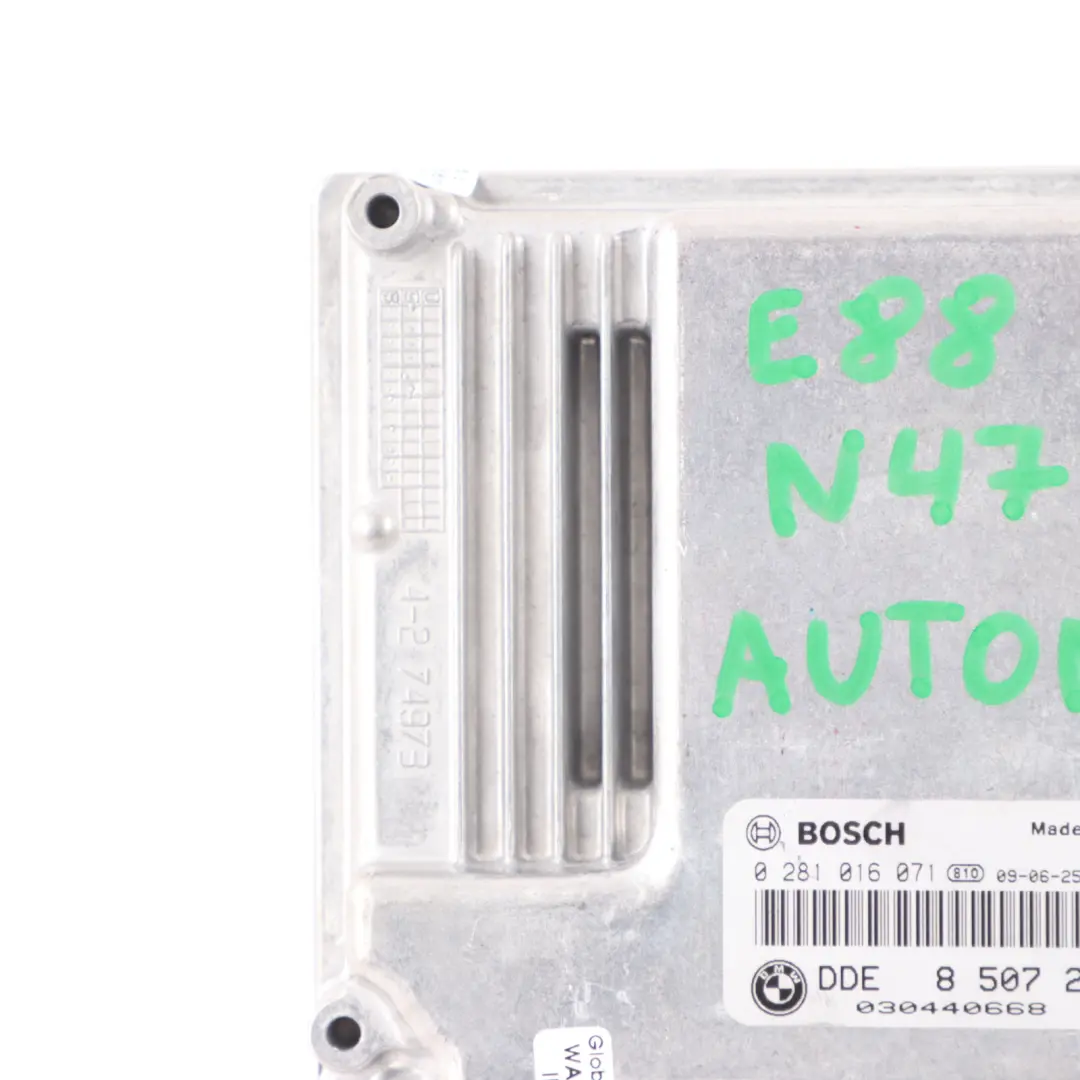 N47S Engine ECU Control Unit DDE Automatic to BMW E81 E82 E87 LCI with Part number 8507245 BMW E81 E82 E87 LCI N47S Engine ECU Control Unit DDE Automatic - SKU 8507245-4 - Part number 8507245