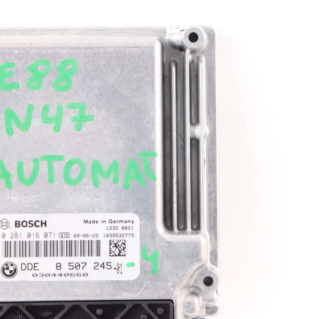 BMW E81 E82 E87 LCI N47S Engine ECU Control Unit DDE Automatic - SKU 8507245-4 - Part number 8507245
