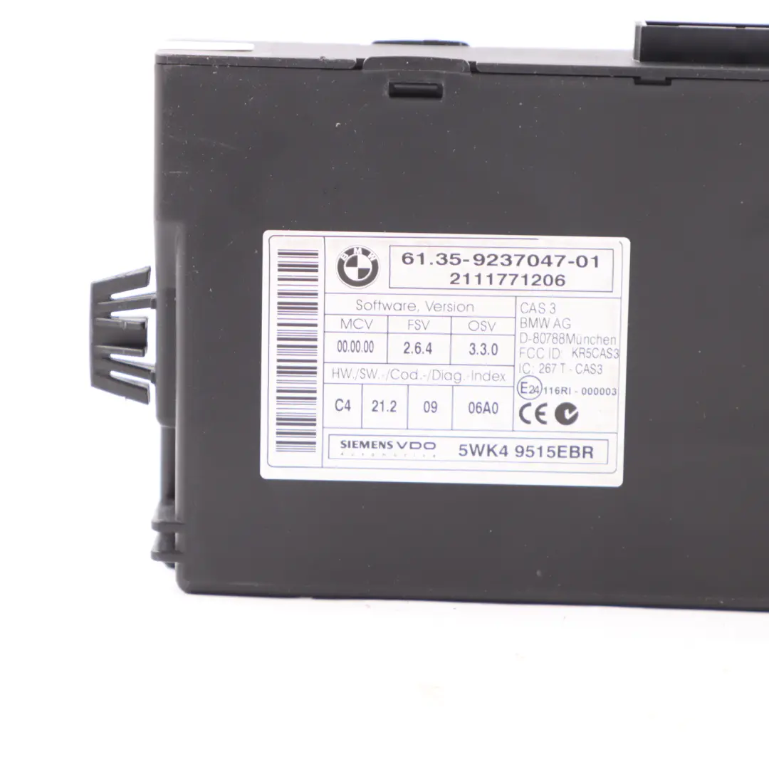 BMW E90 E91 LCI 318d N47N 143HP Engine ECU Kit DDE CAS3 Key Manual - SKU 8512043-5 - Part number 8512043