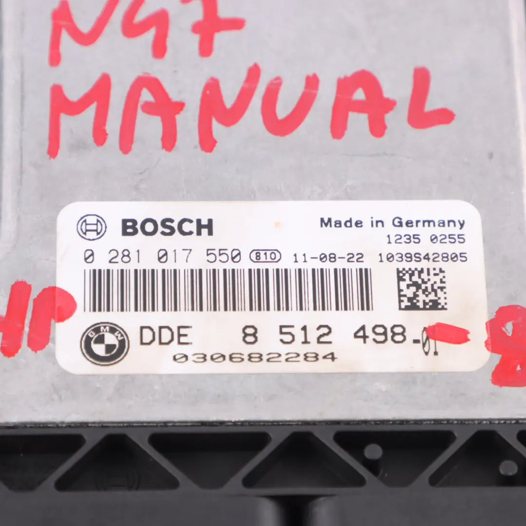 BMW X1 E84 E90 LCI 20dX 320xd N47 177HP ECU Kit DDE CAS3 Chiave Manuale - SKU 8512498-8 - Numero di parte 8512498