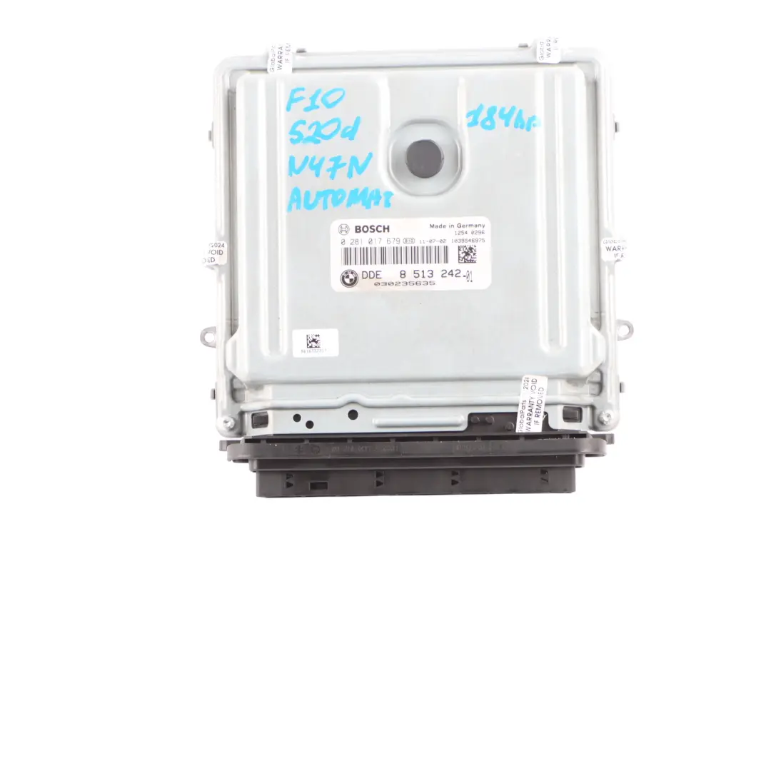 N47N 184HP Engine ECU Kit DDE CAS4 Keys Automatic to BMW F10 F11 520d with Part number 8513242 BMW F10 F11 520d N47N 184HP Engine ECU Kit DDE CAS4 Keys Automatic - SKU 8513242-4 - Part number 8513242