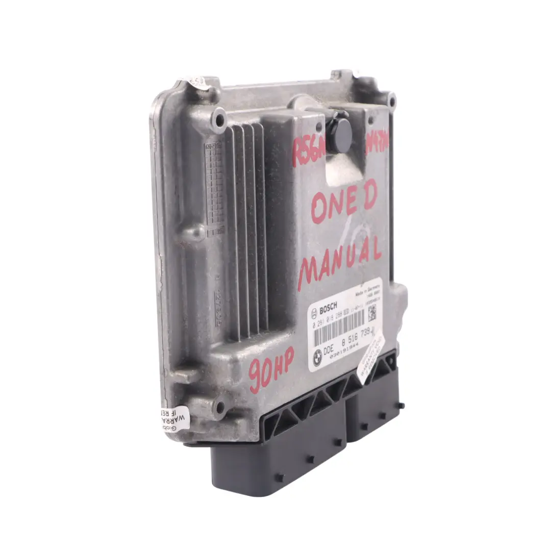 Mini One D R56 LCI R60 90HP N47N Engine Control Unit ECU DDE Manual - SKU 8516739 - Part number 8516739