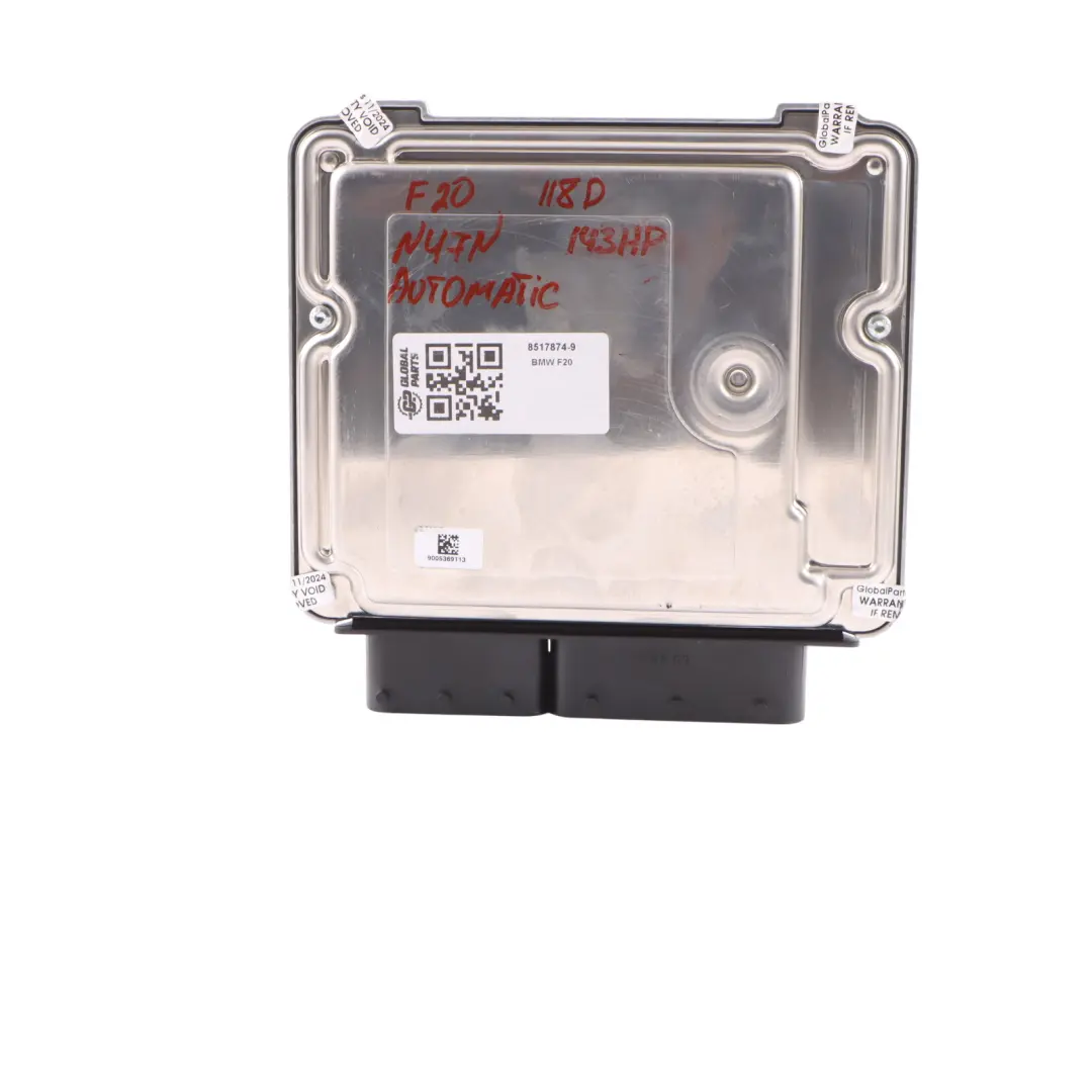 BMW F20 F21 118d N47N 143HP Engine ECU Kit DDE Key FEM Lock Automatic - SKU 8517874-9 - Part number 8517874
