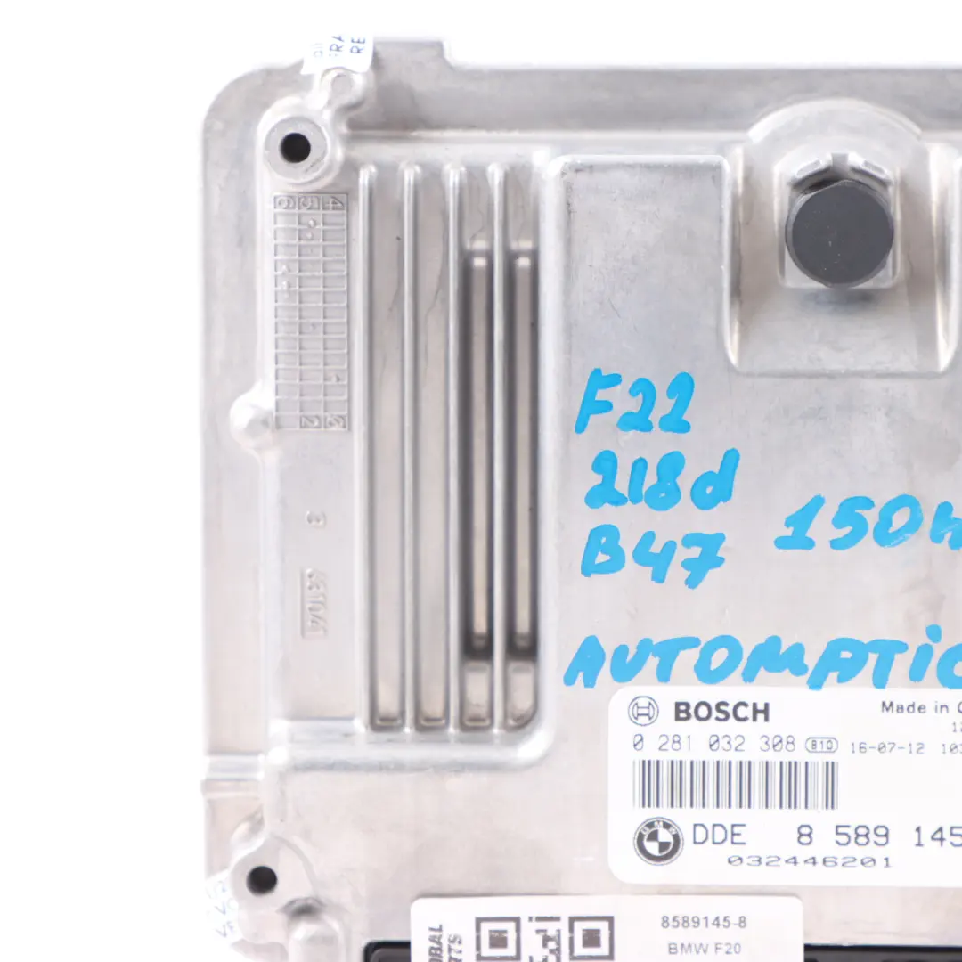 BMW F20 F21 F30 LCI 118D 318D B47 DDE Contrôle Moteur ECU Automatique - SKU 8589145 - Numéro de pièce 8589145